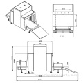 38MM steel penetration X-ray scanner detector SF8065